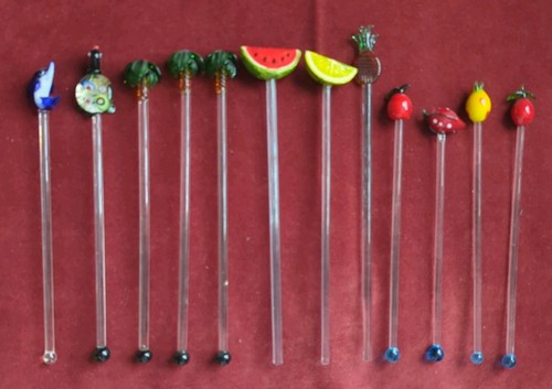 Glass cocktail stirrers - glass, /