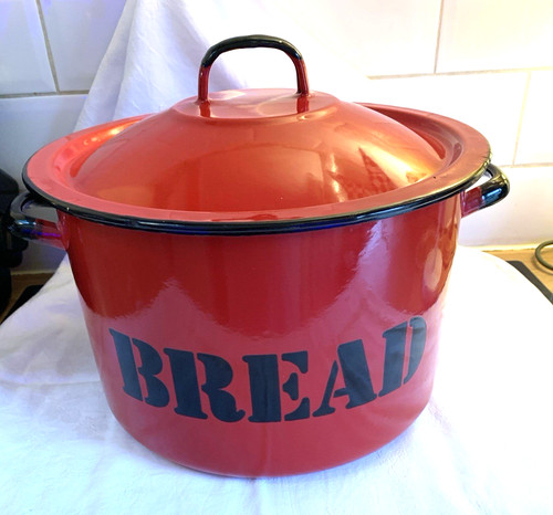 Vintage enamel bread - vintage,