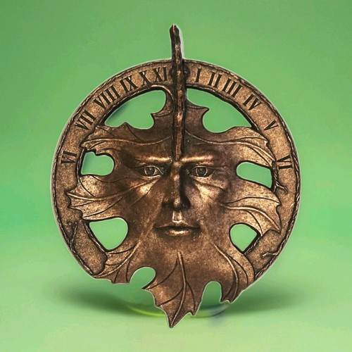 Carson green man sundial - green,