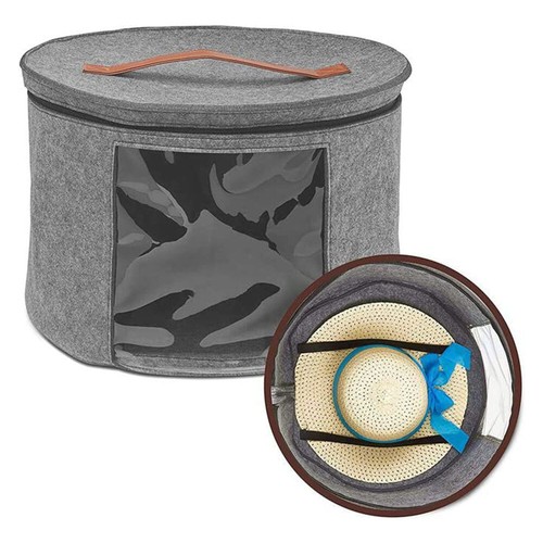 Large round hat storage box - large,