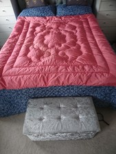 Vtg rose pink - rose, satin&