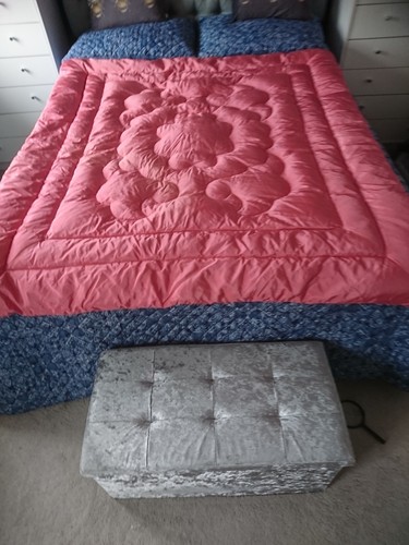 Vtg rose pink - rose, cotton