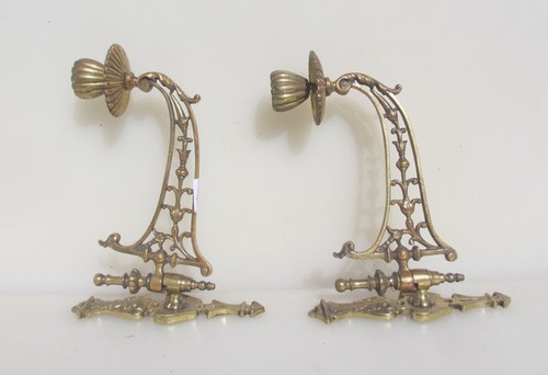 Antique brass piano candle - antique,