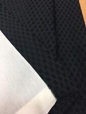 Stunning Static Caravan Black chnille Square Lined curtains 35" Wide x 52" Drop 