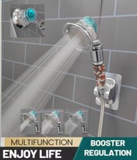 Ionic Shower Head High Low Pressure Water Saving Filter Beads Adjustable 3 Modes
