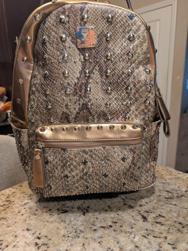 Mcm gold bronze studded - mcm,
