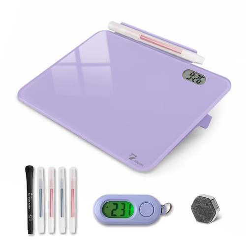 Glass desk whiteboard - glass,