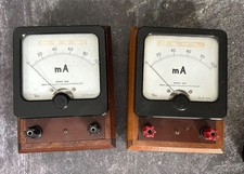 2x vintage Weir analog ammeter
