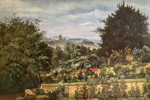 Antique oil painting - oil,