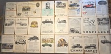 Lot 22 Original 1920s Print Magazine Advertisement Oakland Oldsmobile Plymouth c