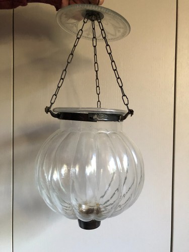 Antique french hall lantern - french,