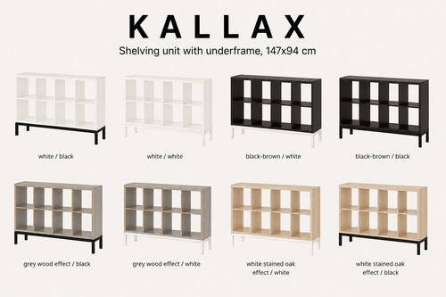 Ikea kallax shelving unit with - shelving,