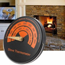 Magnetic Stove Temperature Gauge Flue Pipe Thermometer Wood Burner Fireplace
