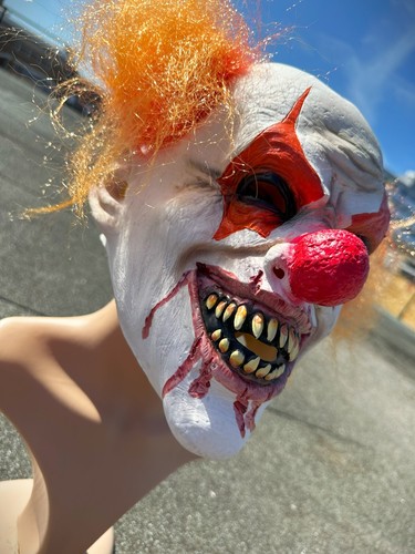 Scary clown mask halloween - scary,