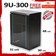 9U 300mm 10" Black Network