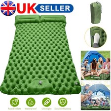 Inflatable Double Camping Mat Self Inflating Mattress Air Bed Sleeping Hiking
