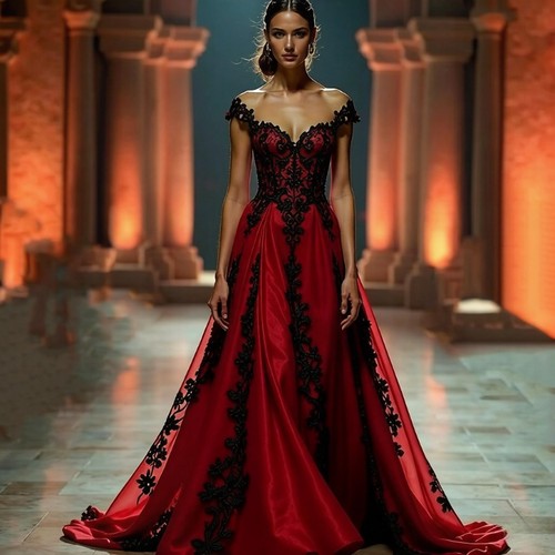 Black and red - and, wedding