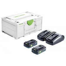 Festool 577256 18v Energy Set 2 x 4.0ah Li-on Batteries + Charger