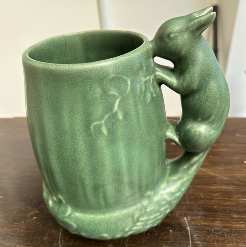 Vintage art pottery squirrel - art,