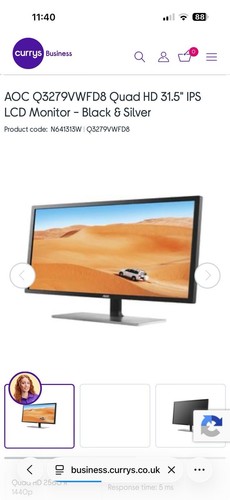Aoc q3279vwfd8 5in - q3279vwfd8, 31.5in