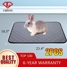 2 PCS Guinea Pig Fleece Cage Liners Washable Leak-proof Small Animal Pee Pads