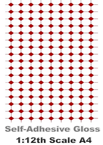 Dolls house wallpaper stick - wallpaper, stick-on