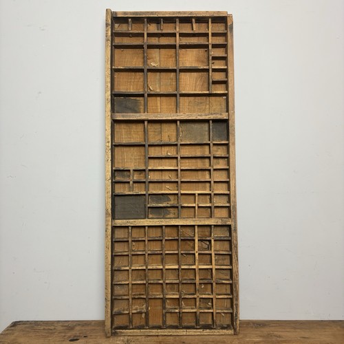 Vintage wooden printers tray - wooden,