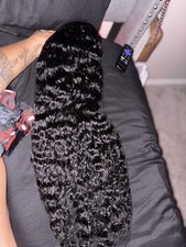 Black Deep Wave Lace Front Wig