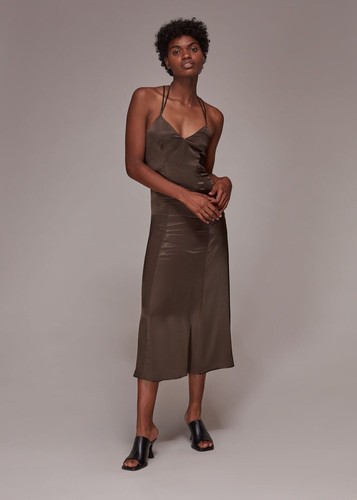 Whistles satin cami - dress, uk