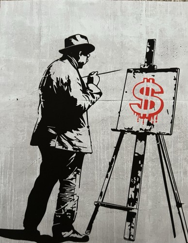 Banksy street art - art, print