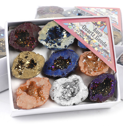Natural agate geode - natural,