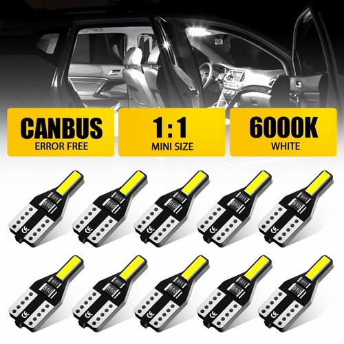 10pcs t10 led bulbs 6000k - bulbs,