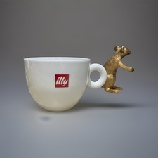 Illy Caffe Latte Cup X1 White Porcelain Coffee Cup Made In Italy New