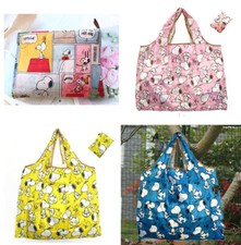 Snoopy/Totoro/Hello Kitty Reusable Foldaway Shopper Tote Bags Waterproof L + XL