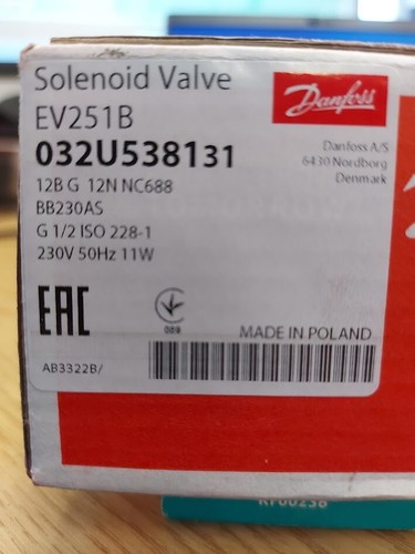Danfoss solenoid valve - valve, ev250b