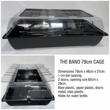 REDUCED XL Tank Style Hamster Cage HALF PRICE Black