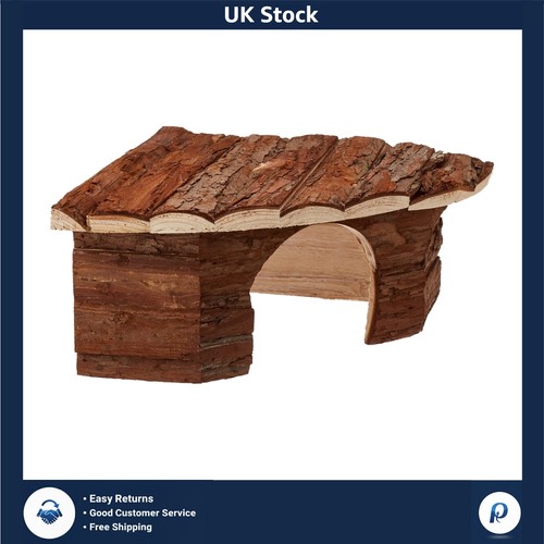 Natural wood corner house - wood,
