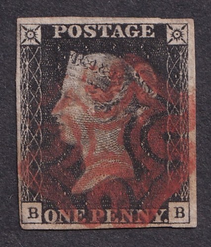 Penny black plate 4 - black,