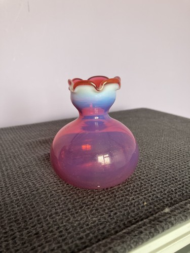 Antique opalescent cranberry - antique,
