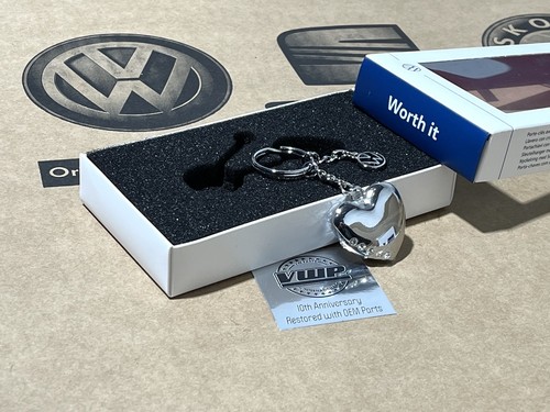 Heart keyring with - vw,