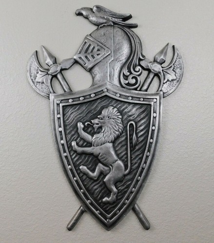 Shield wall plaque - , silver