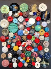 100 Unusual Vintage Buttons -