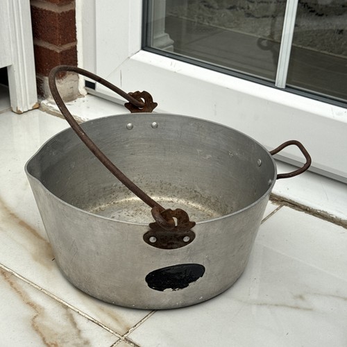 Vintage large aluminium jam - vintage,