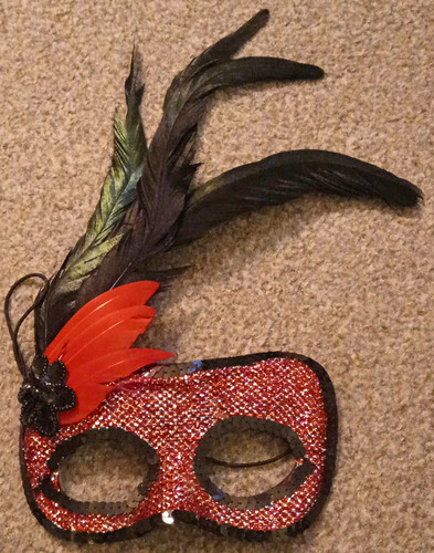 Red black gitter - &black, feather