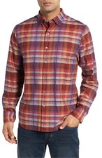$145 Tommy Bahama Men's Puerto Prism Sport Shirt Cotton-Silk Scooter Red XL