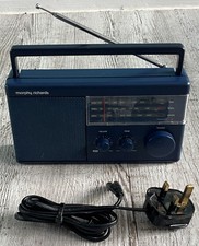 Morphy Richards (R130) 3 Band (FM, LW, MW Portable Radio in Blue with Mains Lead