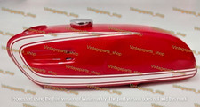 Fit For Yamaha FS1-E Moped 50cc Red Painted Steel Fuel Petrol Tank 1970s Model