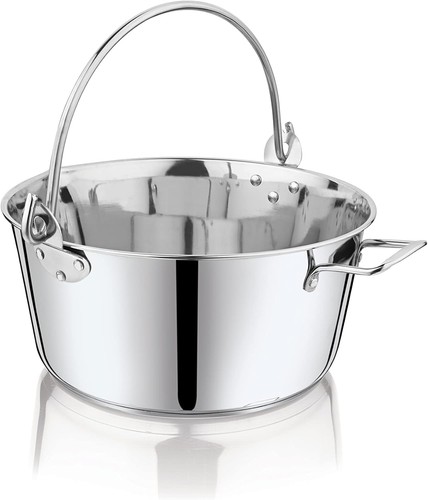 Stainless steel maslin jam pan - stainless,
