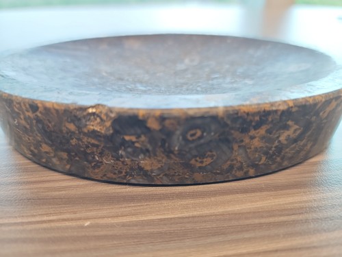 Orthoceras fossil stone bowl - orthoceras,
