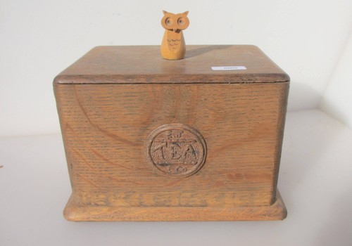 Vintage wooden tea caddy - wooden,